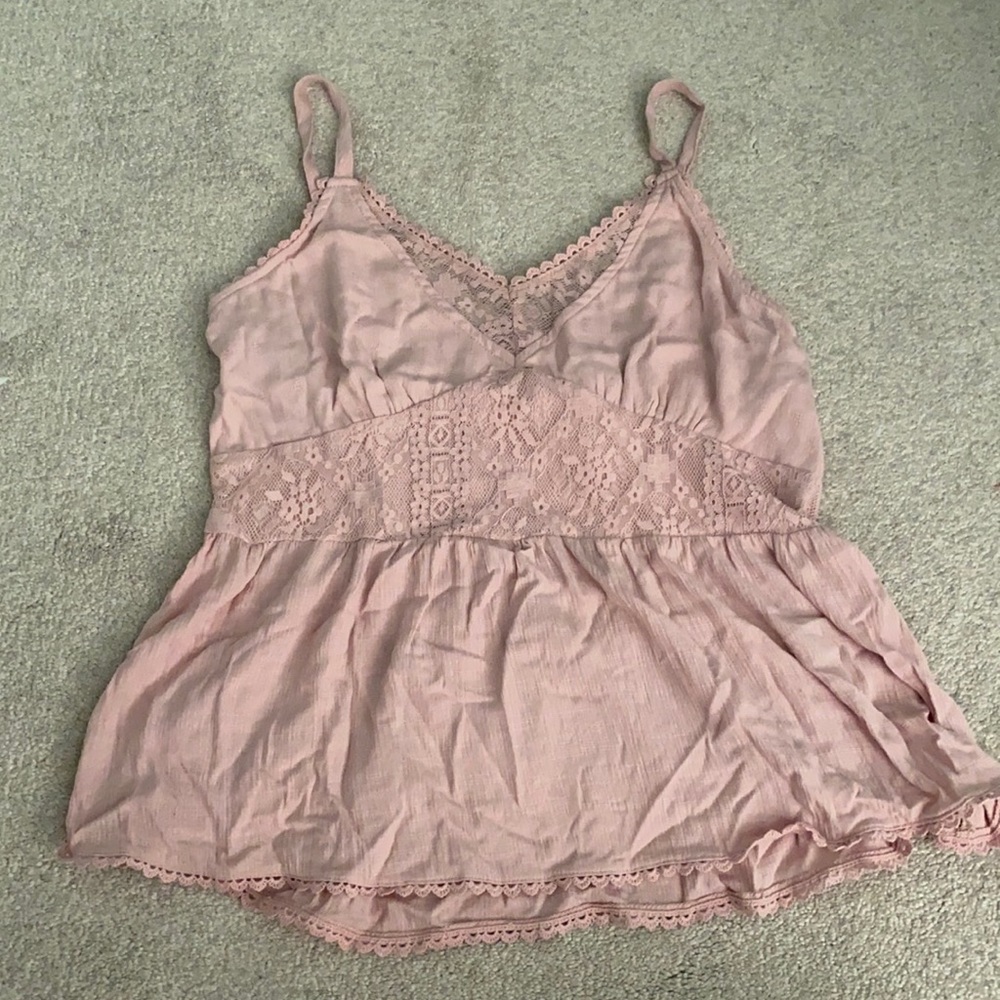 Light pink tank top blouse